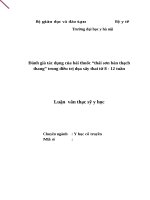 LUẬN VĂN THẠC SỸ HOÀN CHỈNH (Y DƯỢC) đánh giá tác dụng của bài thuốc “thái sơn bàn thạch thang” trong điều trị dọa sẩy thai từ 8   12 tuần