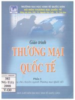 Giáo trình thương mại quốc tế dùng cho chuyên ngành thương mại quốc tế phần 1 