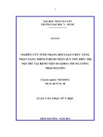 Nghiên cứu tình trạng rối loạn chức năng thận nặng thêm ở bệnh nhân suy tim điều trị nội trú tại bệnh viện đa khoa trung ương thái nguyên 