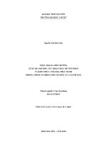 thực trạng môi trường xung quanh khu vực khai thác mỏ núi pháo và kiến thức thái độ thực hành phòng chống ô nhiễm môi trường của người dân 