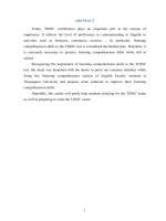 A study on how to improve TOEIC listening comprehension skills for English majors at Thuongmai University