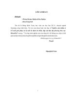 (Luận văn thạc sĩ) Nghiên cứu thấm và đề xuất giải pháp xử lý mất ổn định do thấm, đập vật liệu địa phương khu vực Bắc Miền Trung