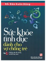 Sức khỏe tình dục dành cho vợ chồng trẻ  tập 1, những vấn đề chung và tình dục nam 