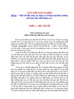 Một số biện pháp xây dựng và chỉ đạo thực hiện chương trình giáo dục mầm non chất lượng cao