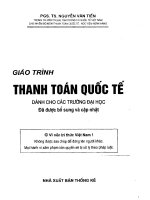 Giáo trình thanh toán quốc tế dành cho các trường đại học 