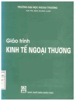 Giáo trình kinh tế ngoại thương 