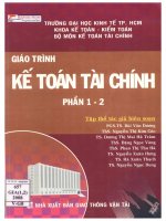 Giáo trình kế toán tài chính phần 1 và 2 