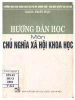 Hướng dẫn học môn chủ nghĩa xã hội khoa học dùng cho sinh viên đại học quốc gia hà nội 