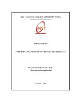 (Luận văn thạc sĩ) Tìm kiếm văn bản pháp quy sử dụng kỹ thuật học sâu