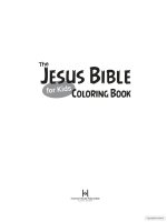 Tranh TÔ MÀU, vở tập tô màu cho trẻ chủ đề ĐỨC CHÚA JESUS