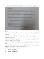 Đề SPSS nguyễn nam phong ufm NC Marketing 2