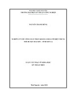 (Luận văn thạc sĩ) Nghiên cứu bù công suất phản kháng cho lưới điện trung thế huyện Mai Sơn  tỉnh Sơn La