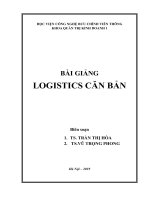 Bài giảng logistics căn bản 