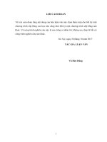 Nâng cao hiệu quả kinh tế   xã hội của tiêu chí giao thông trong chương trình mục tiêu quốc gia về xây dựng nông thôn mới trên địa bàn huyện cao lộc, tỉnh lạng sơn 