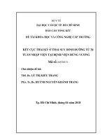 kết cục thai kỳ ở thai suy dinh dƣỡng từ 34 tuần nhập viện tại bệnh viện hùng vƣơng 