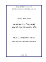 Nghiên cứu công nghệ sơ chế, bảo quản hoa hòe 