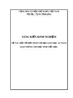 Một số biện pháp chỉ đạo giáo dục an toàn giao thông cho học sinh Tiểu học
