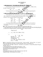 Hóa học 11 Bài tập về sự điện ly