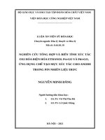 Nghiên cứu tổng hợp và biến tính xúc tác oxi hóa điện hóa ethanol pt rGO và pd rGO, ứng dụng chế tạo mực xúc tác cho anode trong pin nhiên liệu DEFC 