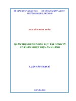 Quản trị nguồn nhân lực tại công ty cổ phần nhiệt điện an khánh 