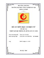 Đồ án nghiên cứu, thiết kế hệ thống phân loại dùng xử lý ảnh