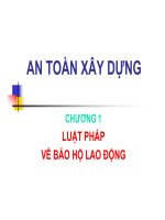 Bài giảng an toàn xây dựng   (đại học thủy lợi) 