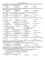 (CÓ đáp án) đề MINH họa THEO cấu TRÚC của bộ GIÁO dục số 19 