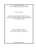 Nghiên cứu thiết kế bộ điều khiển bền vững cho mạch vòng dòng điện của hệ thống điều khiển máy phát điện sức gió 