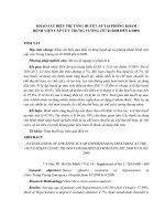 TÓM tắt LUẬN văn (y dược) khảo sát điều trị tăng huyết áp tại phòng KHÁM BỆNH VIỆN cấp cứu TRƯNG VƯƠNG (từ 01  2008 đến 6 2009) 