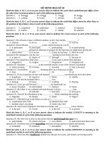 (CÓ đáp án) đề MINH họa THEO cấu TRÚC của bộ GIÁO dục số 28 