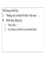 Bài giảng cơ sở kỹ thuật bờ biển   (đại học thủy lợi) 