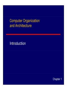 Computer organization and architecture