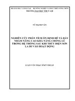 Nghiên cứu phân tích ổn định đê tả đáy nhằm nâng cao khả năng chống lũ trong hệ thống sau khi thủy điện sơn la đi vào hoạt động 