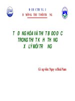 Tự động hoá và thiết bị đo đạc trong thiết kế hệ thống xử lý môi trường phần i 