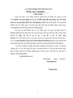 (Luận văn thạc sĩ) Nghiên cứu giải pháp xử lý sự cố thấm đập đất ứng dụng cho hồ chứa nước An Long huyện Quế Sơn tỉnh Quảng Nam
