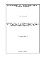 Giải pháp nâng cao năng lực thẩm định thiết kế bản vẽ thi công và dự toán xây dựng tại phòng nông nghiệp và phát triển nông thôn huyện quỳnh lưu 