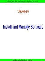 Install and manage software (hệ điều HÀNH SLIDE)