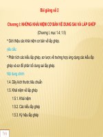 NHỮNG KHÁI NIỆM cơ bản về DUNG SAI, lắp GHÉP và SAI LỆCH các THÔNG số HÌNH học của các bề mặt TRONG GIA CÔNG cơ KHÍ (DUNG SAI SLIDE)