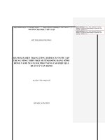 Đánh giá hiện trạng công trình cấp nước tập trung nông thôn một số tỉnh đồng bằng sông hồng và đề xuất giải pháp nâng cao hiệu quả quản lý vận hành 