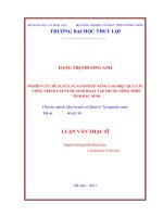 Đánh giá và định hướng sử dụng hợp lý tài nguyên đất nước nhằm phát triển nông nghiệp bền vững huyện yên phong tỉnh bắc ninh 