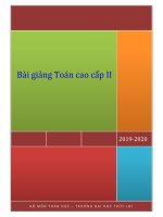 Bài giảng toán cao cấp 2 