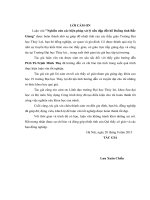 Nghiên cứu các biện pháp xử lý nền đập đất hồ duồng tỉnh bắc giang 