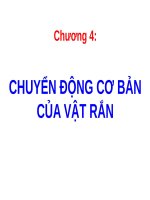 CHUYỂN ĐỘNG cơ bản của vật rắn (cơ học ỨNG DỤNG) (chữ biến dạng do slide dùng font VNI times, tải về xem bình thường)