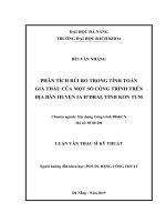 PHÂN TÍCH RỦI RO TRONG TÍNH TOÁN GIÁ THẦU CỦA MỘT SỐ CÔNG TRÌNH TRÊN ĐỊA BÀN HUYỆN IA H’DRAI, TỈNH KON TUM