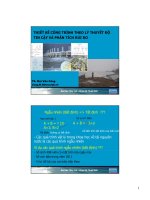 Bài giảng thiết kế công trình theo lý thuyết ngẫu nhiên và phân tích rủi ro (đại học thủy lợi) 
