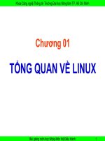 TỔNG QUAN về hệ điều HÀNH (LINUX) (hệ điều HÀNH SLIDE)
