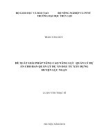 Đề xuất giải pháp nâng cao năng lực quản lí dự án cho ban quản lí dự án đầu tư xây dựng huyện lục ngạn 
