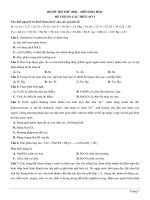 Đề thi thử thptqg chuẩn cấu trúc môn hóa học   có giải chi tiết