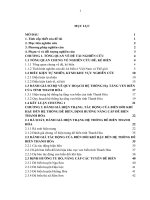 Đề xuất giải pháp thiết kế nâng cấp tu bổ hệ thống đê biển huyện hậu lộc thanh hóa ứng phó hiệu quả với biến đổi khí hậu và nâng biển dâng 