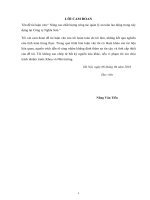 Nghiên cứu đánh giá tài nguyên môi trường nước mặt thành phố hội an và đề xuất giải pháp phát triển bền vững 